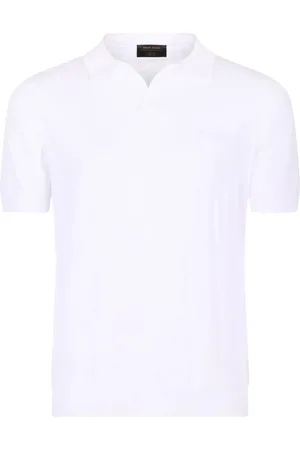 Gran Sasso Geripptes Poloshirt