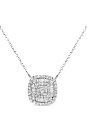 LB Exclusive 14kt Weißgoldhalskette mit Diamantanhänger