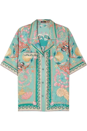 VERSACE Kurzärmeliges Underwater Barocco Hemd