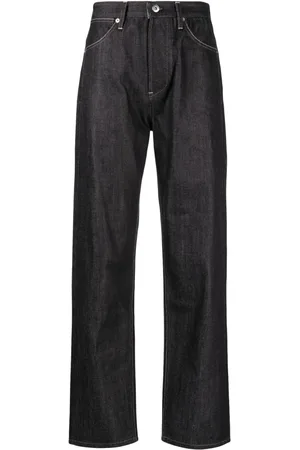Jil Sander Jeans mit Kontraststickerei