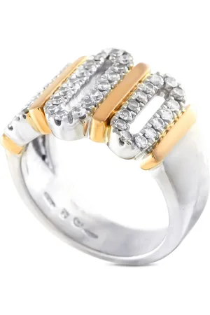 Damiani 18kt Weiß- und Gelbgoldring mit Diamanten