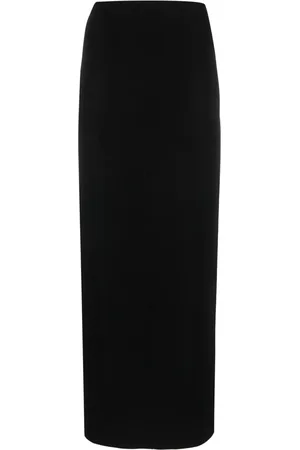 Norma Kamali Midirock mit Schlitz