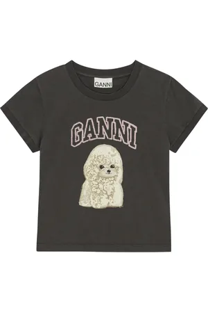 Ganni T-Shirt mit Logo-Print