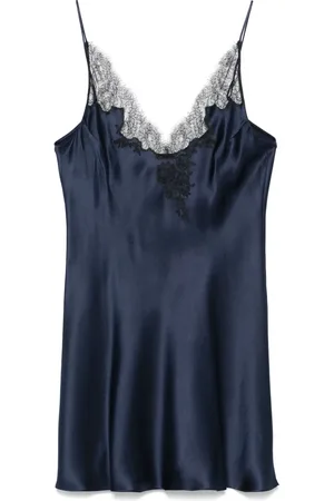 CARINE GILSON Camisole-Kleid aus Seidensatin