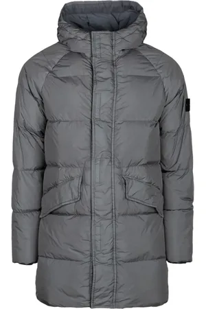 Stone Island Wattierter Mantel mit Kompass-Motiv