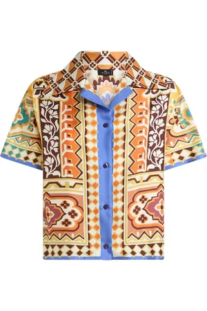 Etro Seidenhemd mit Blumen-Print