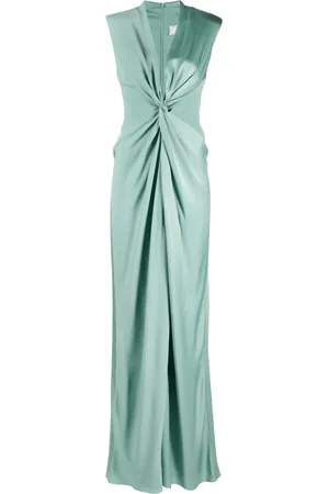 Max Mara Maxikleid mit Satin-Finish