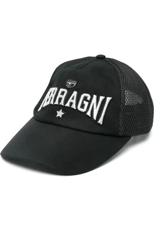 Chiara Ferragni Mesh-Hut mit Logo-Stickerei