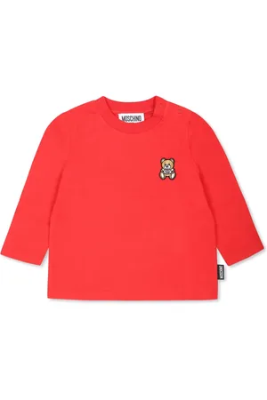 Moschino Langarmshirt mit Logo-Stickerei
