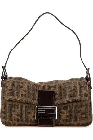 Fendi 2010-2024 mini Zucca Baguette Schultertasche aus Wolle