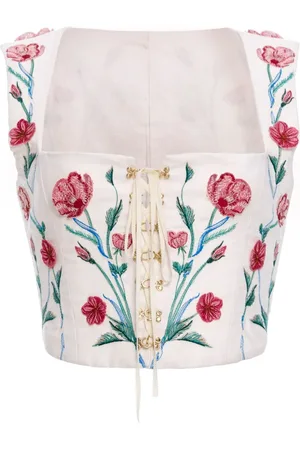 Agua by Agua Bendita Corsage mit Blumen-Print