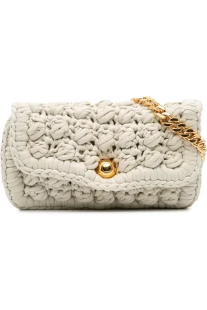 Bottega Veneta 2012-2024 gehäkelte Schultertasche aus Jersey