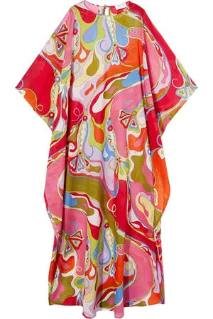 Puccini Kaftan mit Orchidee-Print