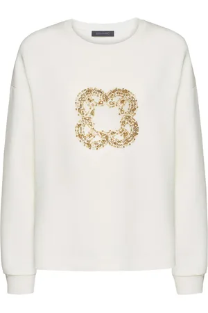 Elena Miro Sweatshirt mit Monogramm