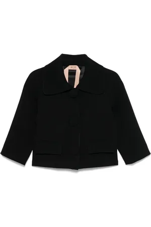 Nº21 Cropped-Jacke mit Rundhalsausschnitt