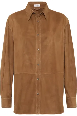 Brunello Cucinelli Hemd aus Leder