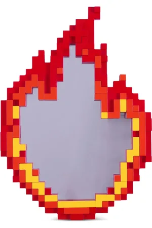 SELETTI Pixel Flame Wandskulptur