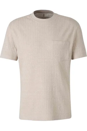 Brunello Cucinelli Geripptes T-Shirt