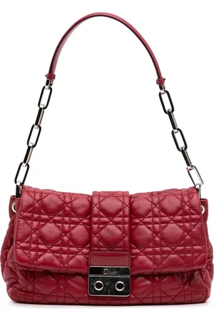 Dior 2010 Cannage New Lock Schultertasche aus Lammleder