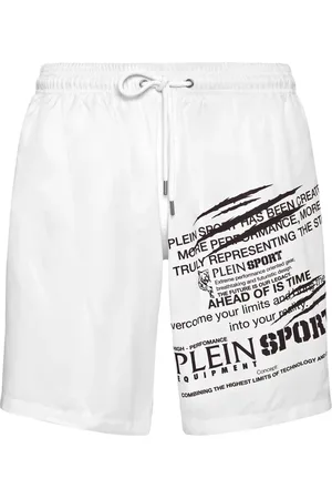 Philipp Plein Badeshorts mit Logo-Print
