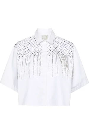 FORTE FORTE Cropped-Top mit Perlen