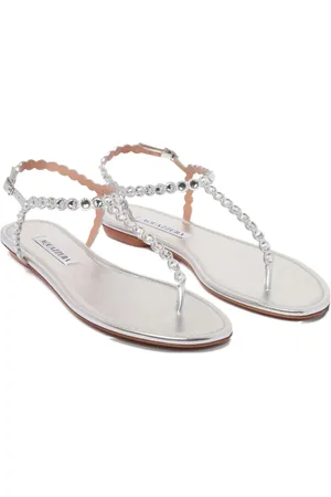 Aquazzura Sandalen mit Kristallen