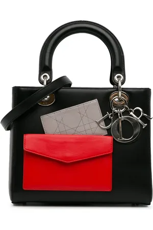 Dior 2014 mittelgroße Lady Dior Satchel-Tasche aus Kalbsleder