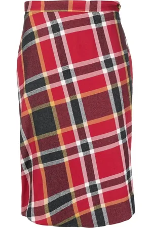 Vivienne Westwood 1990 Karierter Midirock