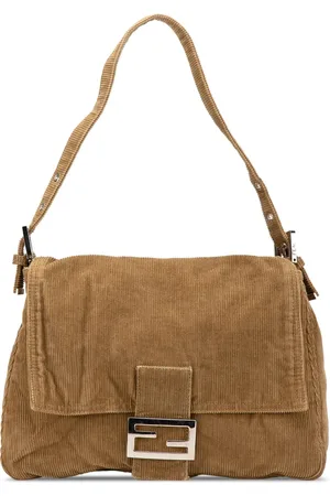Fendi 2010-2024 Mamma Forever Schultertasche aus Cord