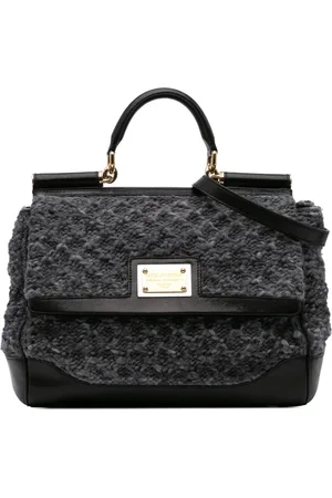 Dolce & Gabbana 2010-2024 gehäkelte Miss Sicily Satchel-Tasche aus Wolle
