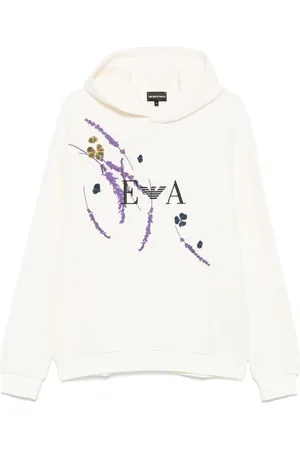 Emporio Armani Hoodie mit Logo-Stickerei