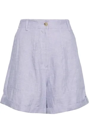 FORTE FORTE Leinenshorts mit hohem Bund