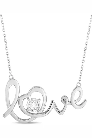 LB Exclusive 14kt Weißgoldhalskette mit Diamant