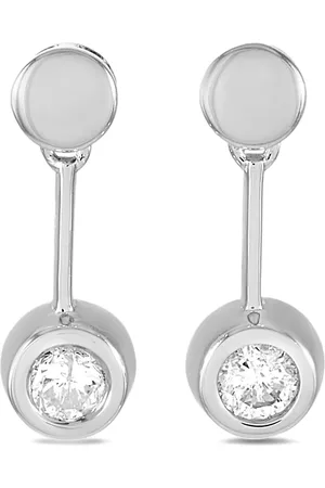 LB Exclusive 14kt Weißgoldohrringe mit Diamant