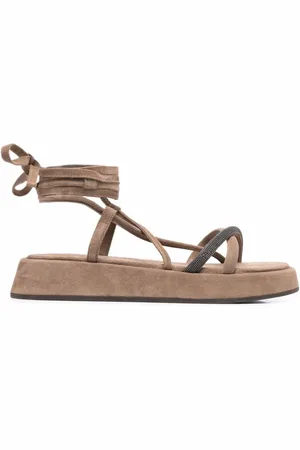 Brunello Cucinelli Sandalen mit Knöchelband