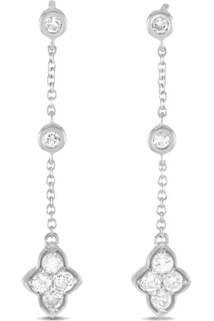 LB Exclusive 14kt Weißgoldohrringe mit Diamanten