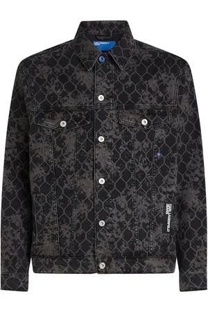 Karl Lagerfeld Jeansjacke mit grafischem Print