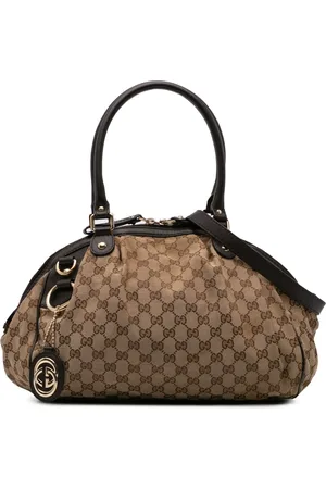 Gucci 2016-2024 Sukey Satchel-Tasche aus GG Canvas