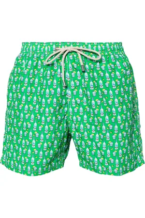 MC2 SAINT BARTH Lighting Badeshorts mit Getränke-Print