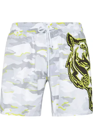 Philipp Plein Badeshorts mit Camouflage-Print