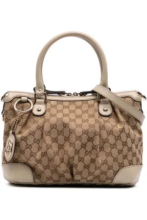 Gucci 2016-2024 Sukey Satchel-Tasche aus GG Canvas
