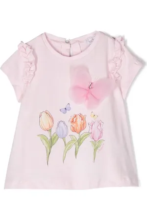 MONNALISA T-Shirt mit Schmetterlingsapplikation