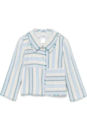 CHANEL 2000s gestreifte Jacke