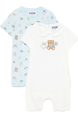 Moschino Strampler mit grafischem Print (2er-Set)