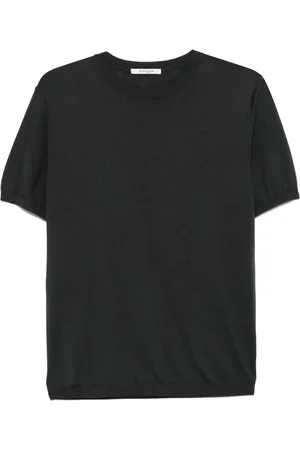 KANGRA CASHMERE Fein geripptes T-Shirt