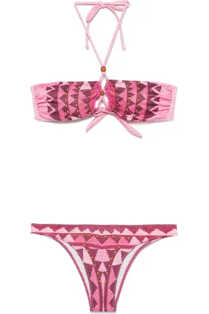 PIN UP STARS Bandeau-Bikini mit Nieten
