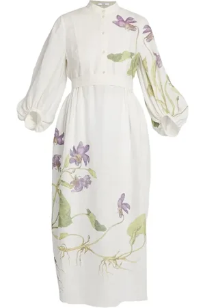 Erdem Midikleid mit Blumen-Print