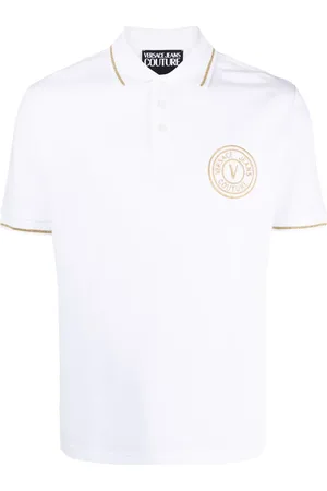 VERSACE Poloshirt mit Logo-Stickerei