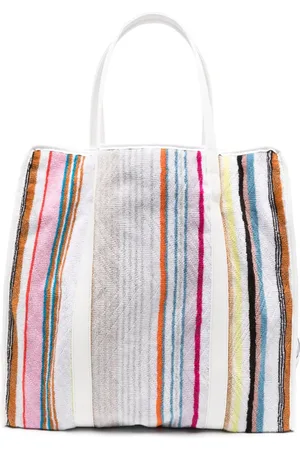 Missoni Gestreifte Tote Bag aus Frottee