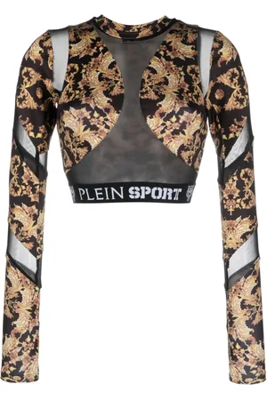 Philipp Plein Cropped-Top mit Barock-Print